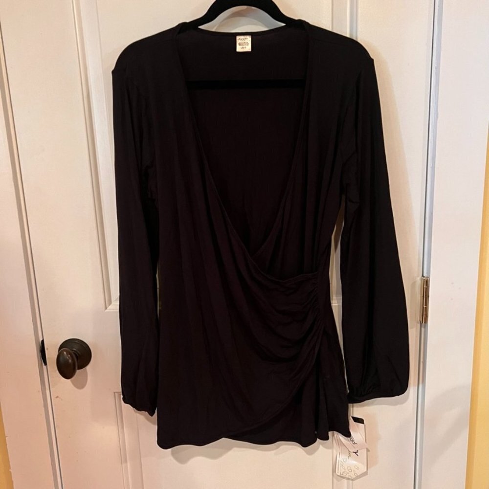 Jockey Person to Person Long Sleeved Wrap Top Large
